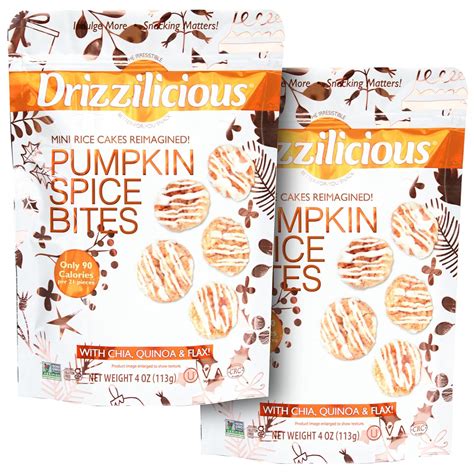 Amazon.com: Drizzilicious Pumpkin Spice 4oz 2 Pack | Mini Snack ...