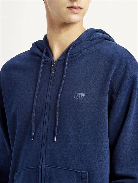 Men's Brand Logo Navy Hooded Sweatshirt – Levis India Store