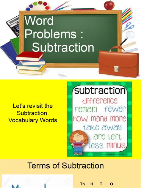Image result for Solving Word Problems Involving Subtraction