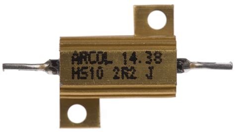 HS10 2R2 J Arcol | Arcol, 2.2Ω 10W Wire Wound Chassis Mount Resistor ...