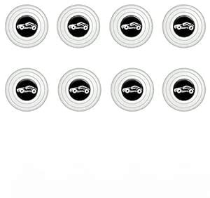 Mr Fix (White Car Logo) 8 Pcs Universal Car Door Shock Absorber Car ...