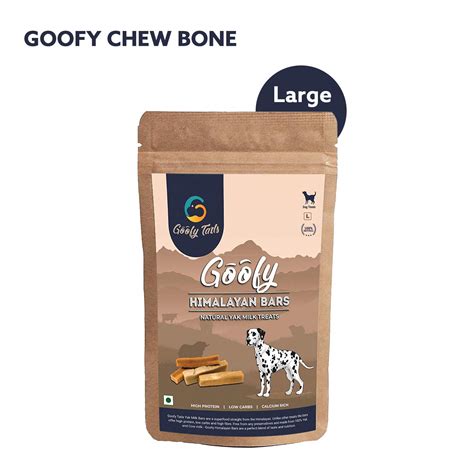 Buy Goofy Tails Dog Chew Treat Bars, 200 g, 1-Pack (Large, Yak/Cow Milk ...