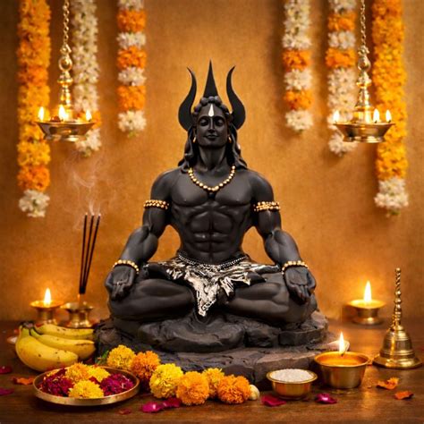 Meditating Lord Shiva Idol – KalaCraft