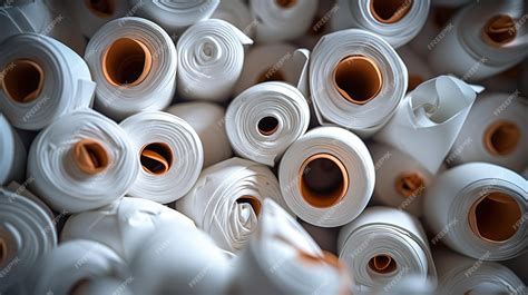 Premium AI Image | White paper rolls
