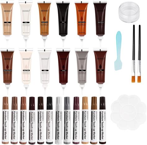 Amazon.com: SEISSO Wood Floor Scratch Repair Kit -Set of 28-12 Colors ...