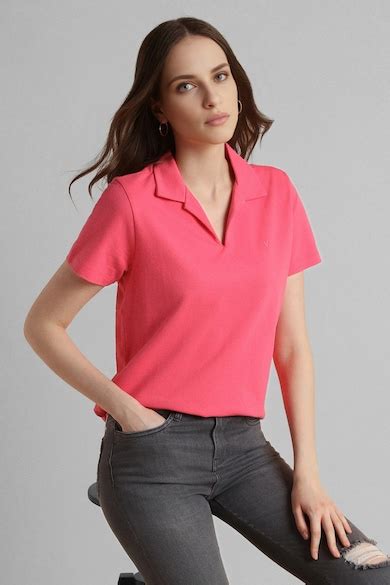 Buy Women Pink Textured Casual Stylized Neck Top Online - 39681915 ...