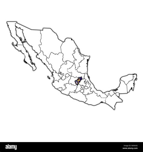 Map of queretaro mexico Cut Out Stock Images & Pictures - Alamy