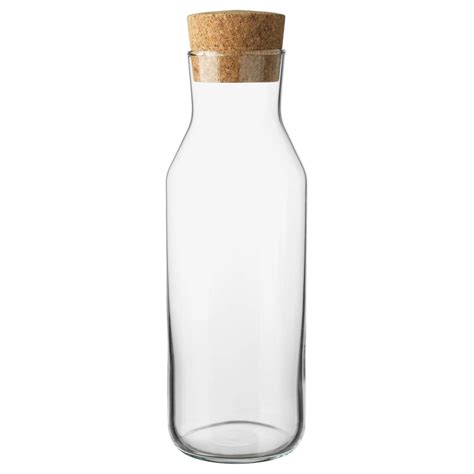 Buy Ikea 365 Pack Of Drip-Free Carafe With Cork Stopper Lid, Glass ...