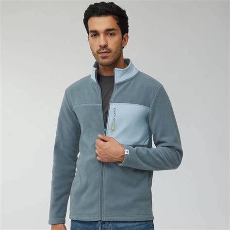 XYXX Half Zip Sweatshirt | Moon Grey, Cotton Blend, IntelliLuxe ...