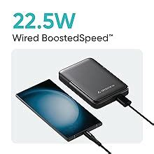 Ambrane 10000mAh MagSafe Powerbank with Stand 22.5W Wired & 15W ...