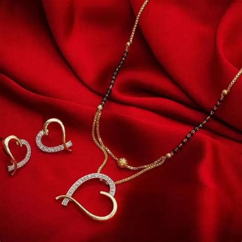 Heart Shape Mangalsutra – Symbol of Love and Commitment – Glossy Lust