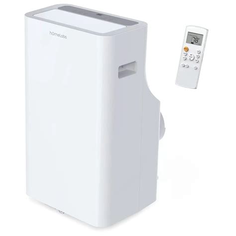 hOmeLabs 12,000 BTU Portable Air Conditioner with Washable Filter and ...