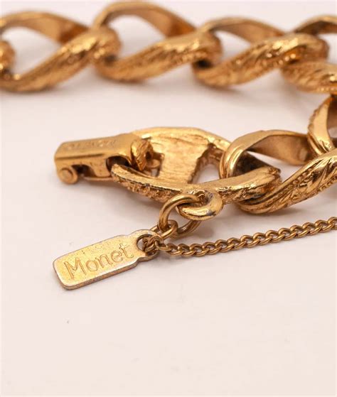 Vintage 1960s Gold Tone Monet Link Bracelet | Gadelles VIntage