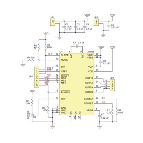 Pololu A4988 Stepper Motor Driver Carrier, Black Edition at MG Super ...
