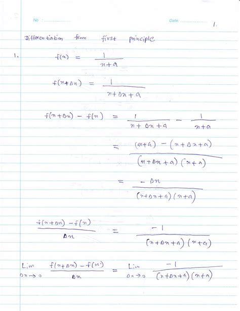 Image result for First Principle Differentiation Examples