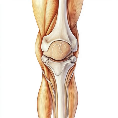 Human Knee Joint Anatomy A Detailed Illustration | Premium AI-generated image