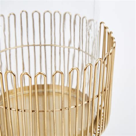 Buy Mystique Filo Glass Vase with Metal Base from Home Centre at just ...