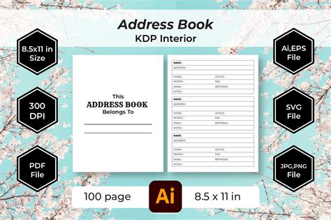 Image result for InDesign Template Address Book
