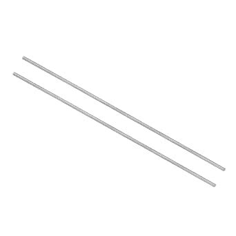 uxcell 2pcs Round Steel Metal Rods, 2mm x 200mm High Speed Steel (HSS ...