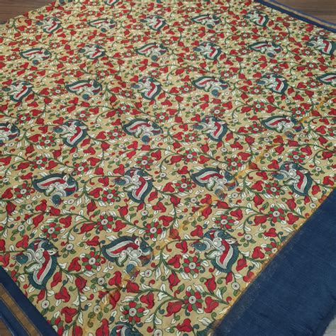 Set 38-21st June - Ethnic Blue maheshwari kalamkari border concept ...