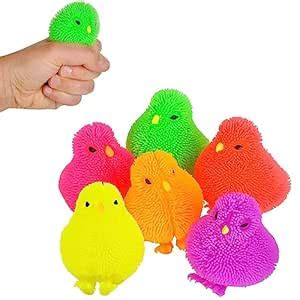 Buy The Dreidel Company Chicken Puffer Rubber Duck Toy Duckies for Kids ...
