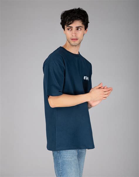 Navy Blue Evolve Oversized T-shirt – Aesthetic Indians :: A Brand for ...