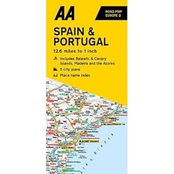 Buy Aa Road Map Spain & Portugal Book Online at Low Prices in India ...
