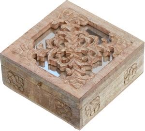 Woodsmith Decorative-Mirror On the Lid Jewellery Vanity Box Price in ...