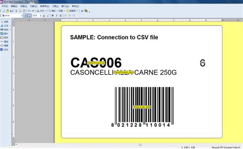 NiceLabel Excel Spreadsheet 的图像结果