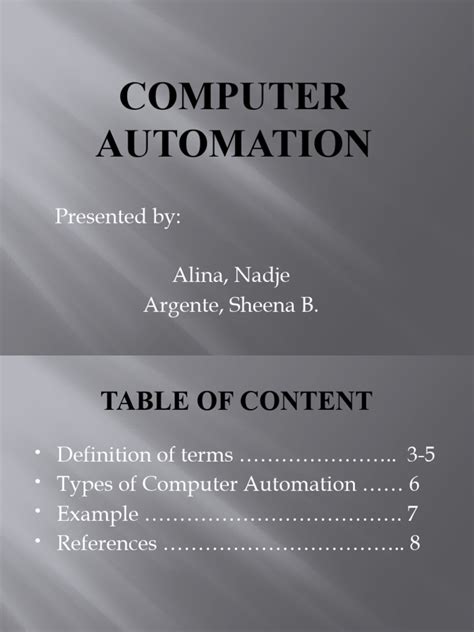 Image result for Examples of Automation in Computer