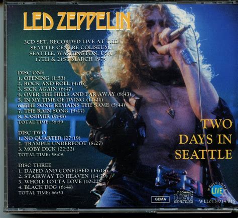 Led Zeppelin - Two Days In Seattle ( 3 CD SET ) ( Live at Seattle ...