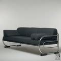 Tubular steel couch/daybed in Aeronautic Streamline Design - ZEITLOS ...