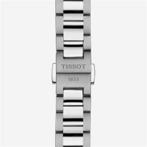 Tissot PR 100 Quartz 34mm Silver Dial Green Stainless Steel Bracelet W