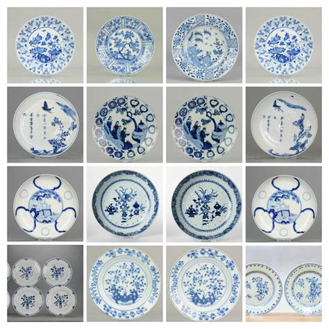 Pair of Chinese Blue and White Porcelain Plaques at 1stDibs