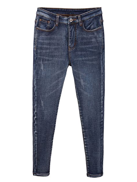 Musuos Women Fleece Lined Jeans Denim Legging Skinny Pencil Pants Warm ...