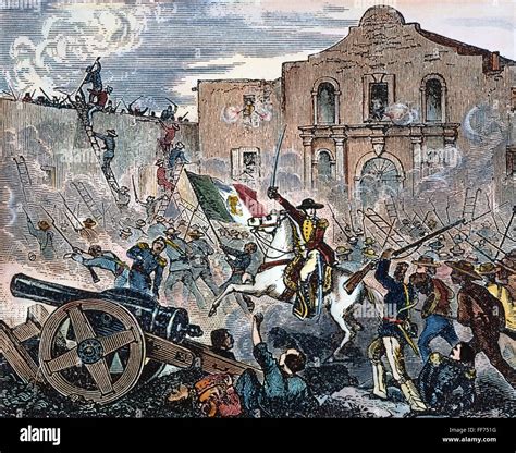 TEXAS: THE ALAMO, 1836. /nThe storming of the Alamo at San Antonio ...