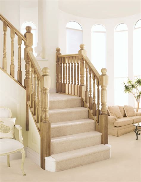 Decorative Stair Newels Modern Stair Railing | Indoor Staircase