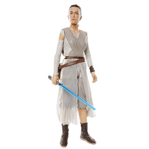 Star Wars Big Figs Episode VII 18" Rey with Lightsaber Action Figure ...