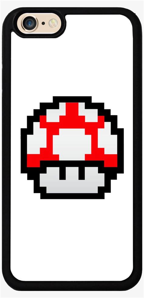 Mario Bros Red Mushroom Case - Super Mario Mushroom 2d PNG Image ...