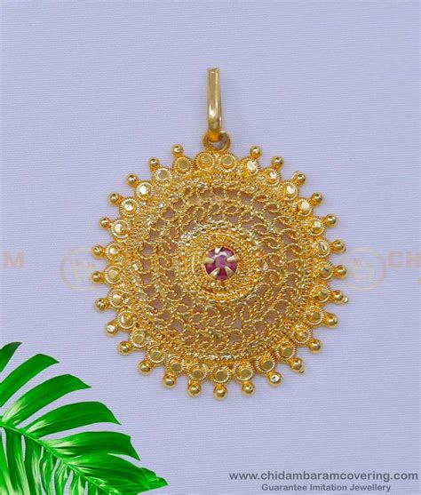 Buy Gold Plated Stone Modern Gold Pendant Designs for Female