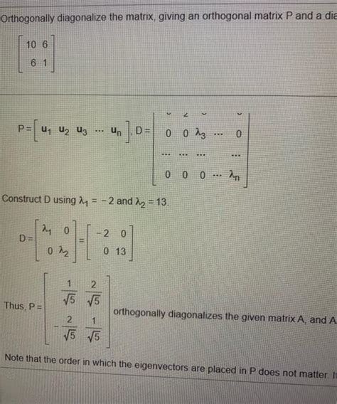 Image result for Orthogonal Transformation Matrix Diagonalization