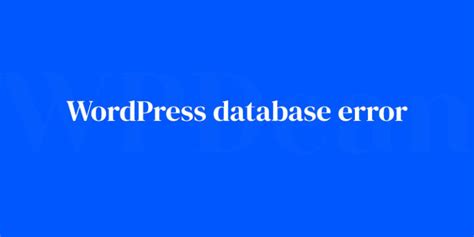 Image result for WordPress Database Error 000Webhosting