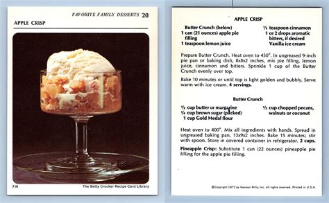 Betty Crocker Apple Crisp