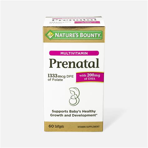 Nature's Bounty Prenatal Multivitamin Softgels, 60 ct.
