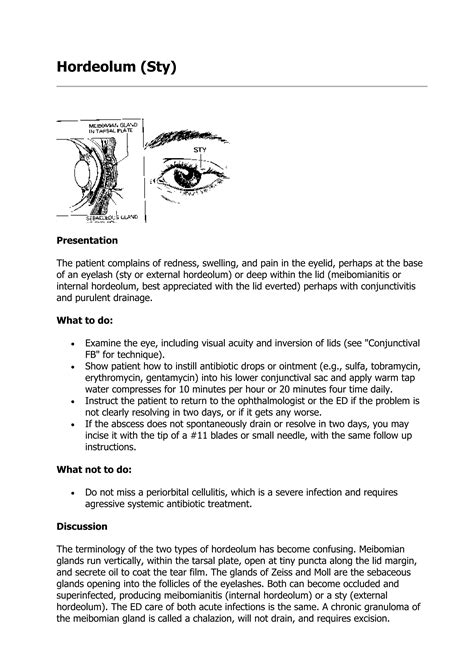 Hordeolum | DOC