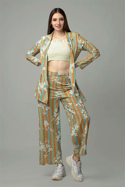 Stripes Shrug 3 Piece Co-Ord Set – neofaa.com