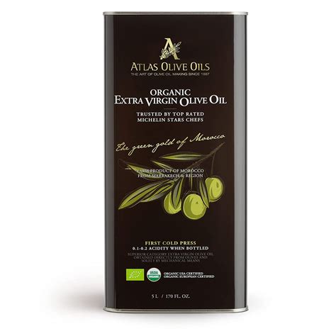 Atlas 5 LT Bulk Organic Cold Pressed Moroccan Extra Virgin Olive Oil ...