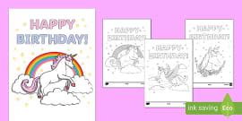 Happy Birthday Mummy Colouring Card | Twinkl Party - Twinkl