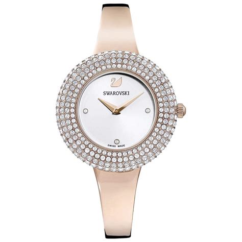 SWAROVSKI Stainless Steel Women 5484073 Crystal Rose Analog Watch, Dial ...