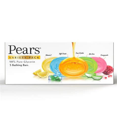 Buy Pears Variety Pack Bathing Soap Bar 125 g (Pack of 5) With Glycerin ...